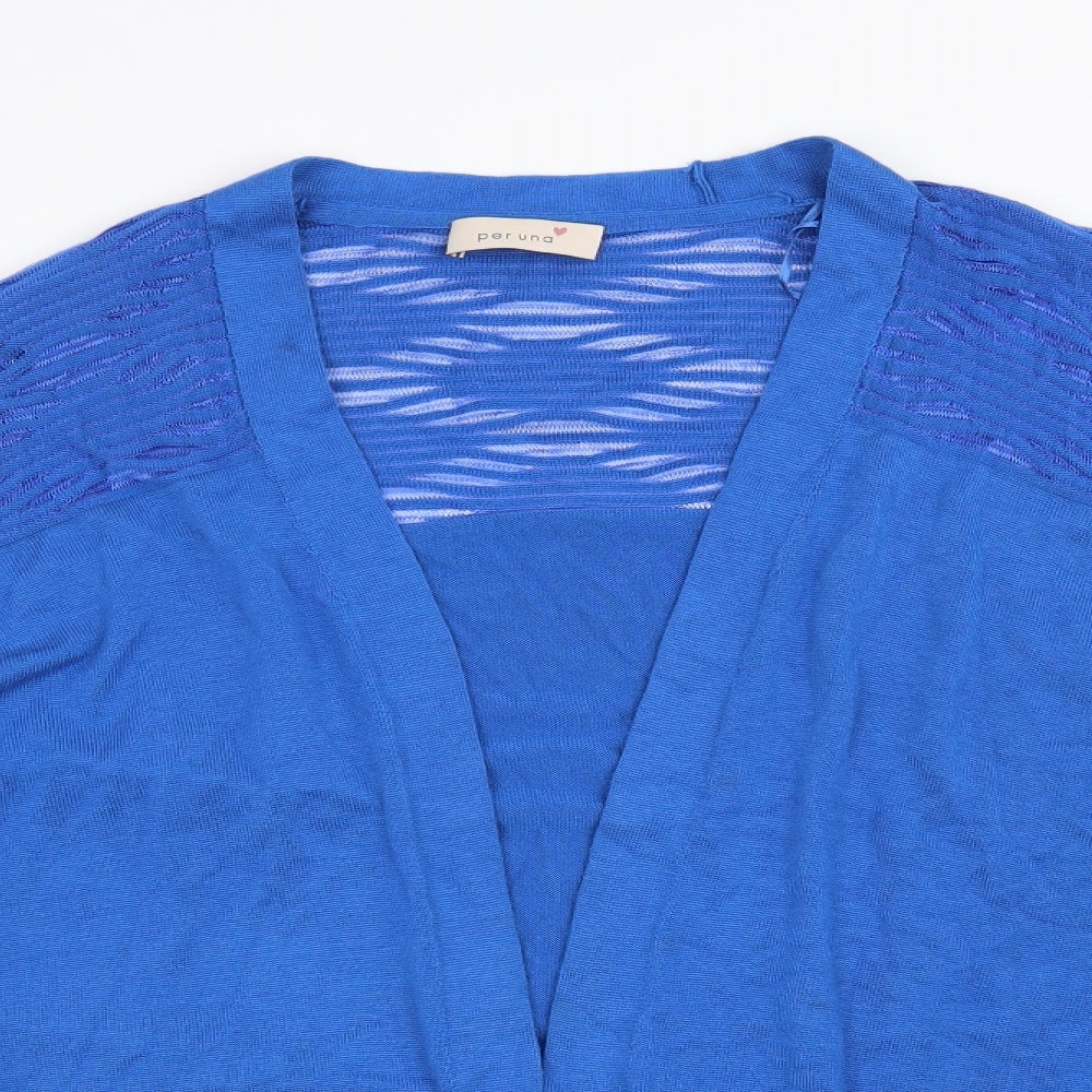 Marks and Spencer Womens Blue   Cardigan Jumper Size 18