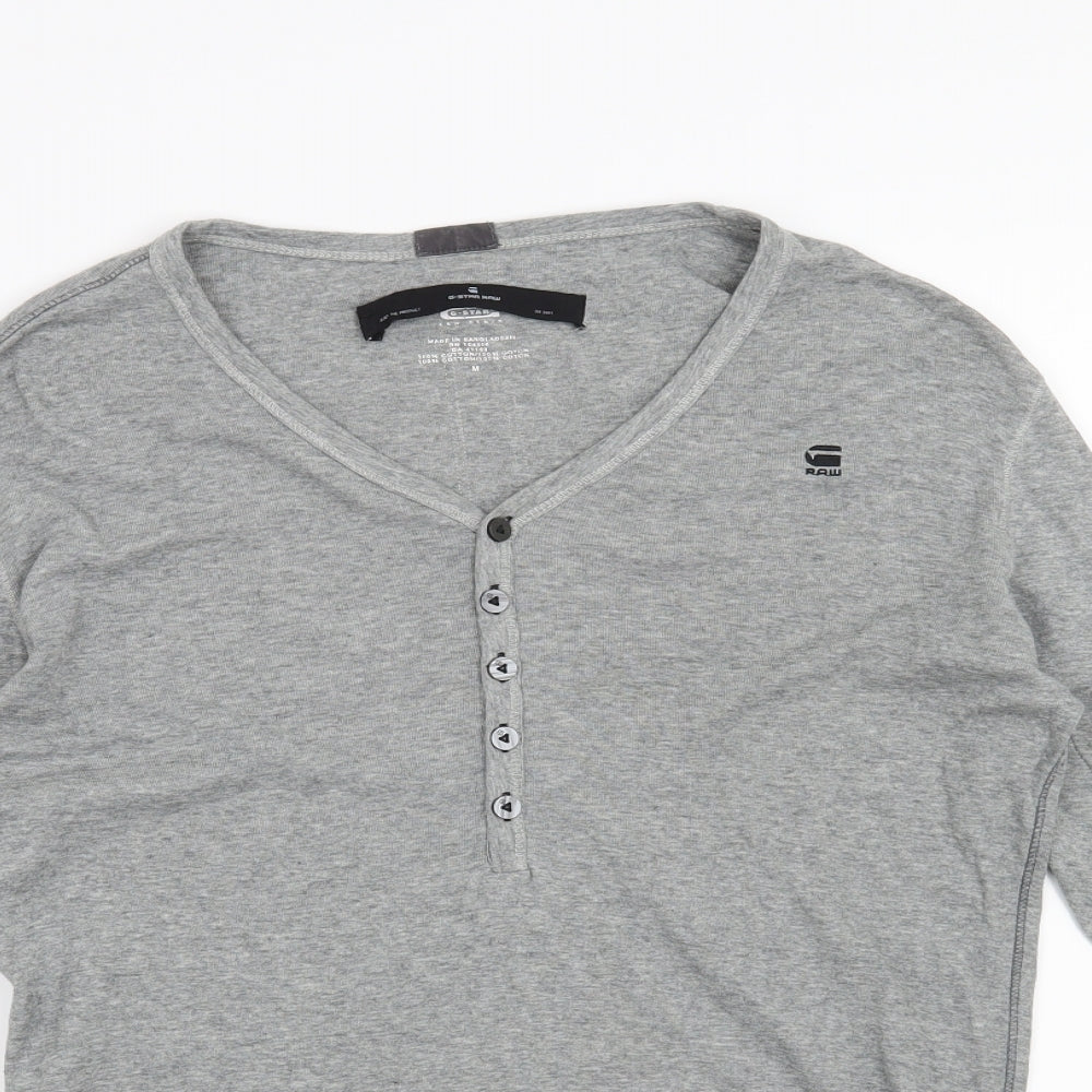 G Star Raw Mens Grey    T-Shirt Size M