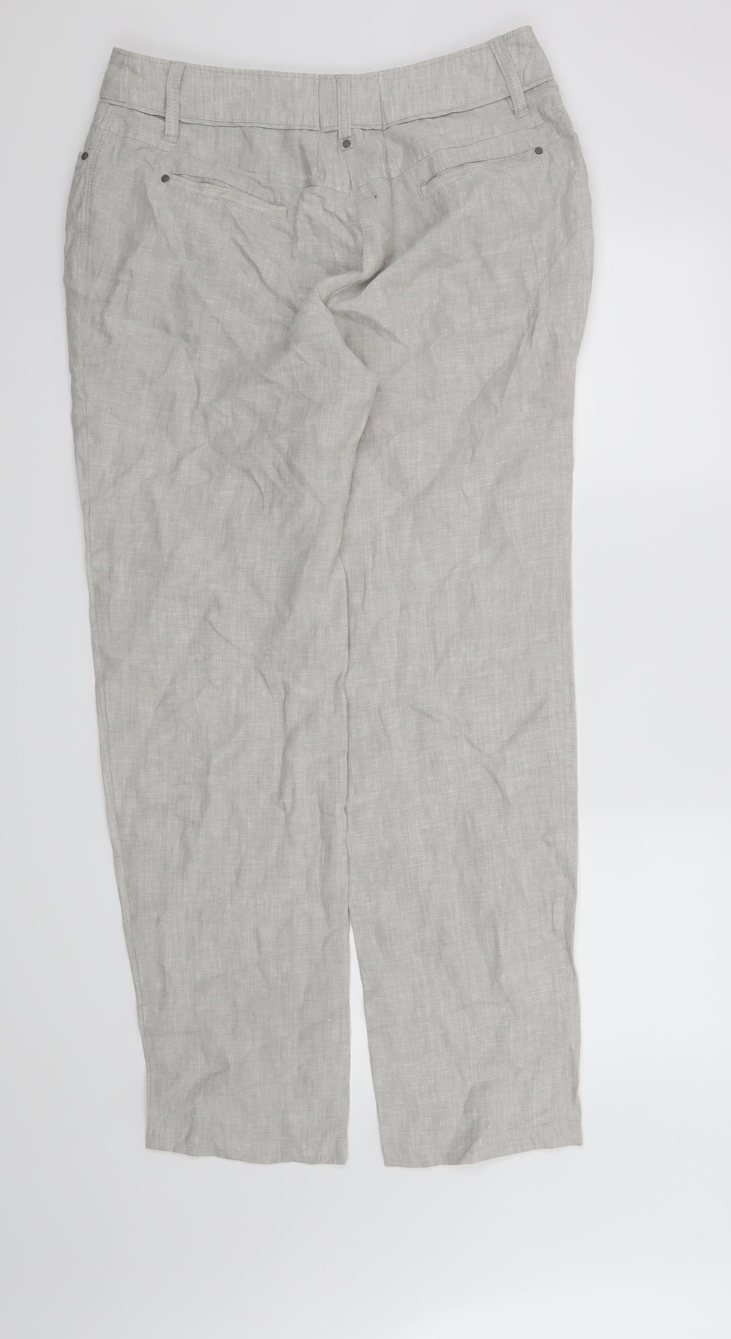 Olsen Womens Grey   Trousers  Size 16 L31 in