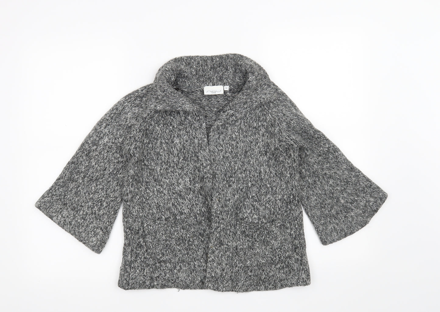 New Look Womens Grey   Cardigan Jumper Size 10