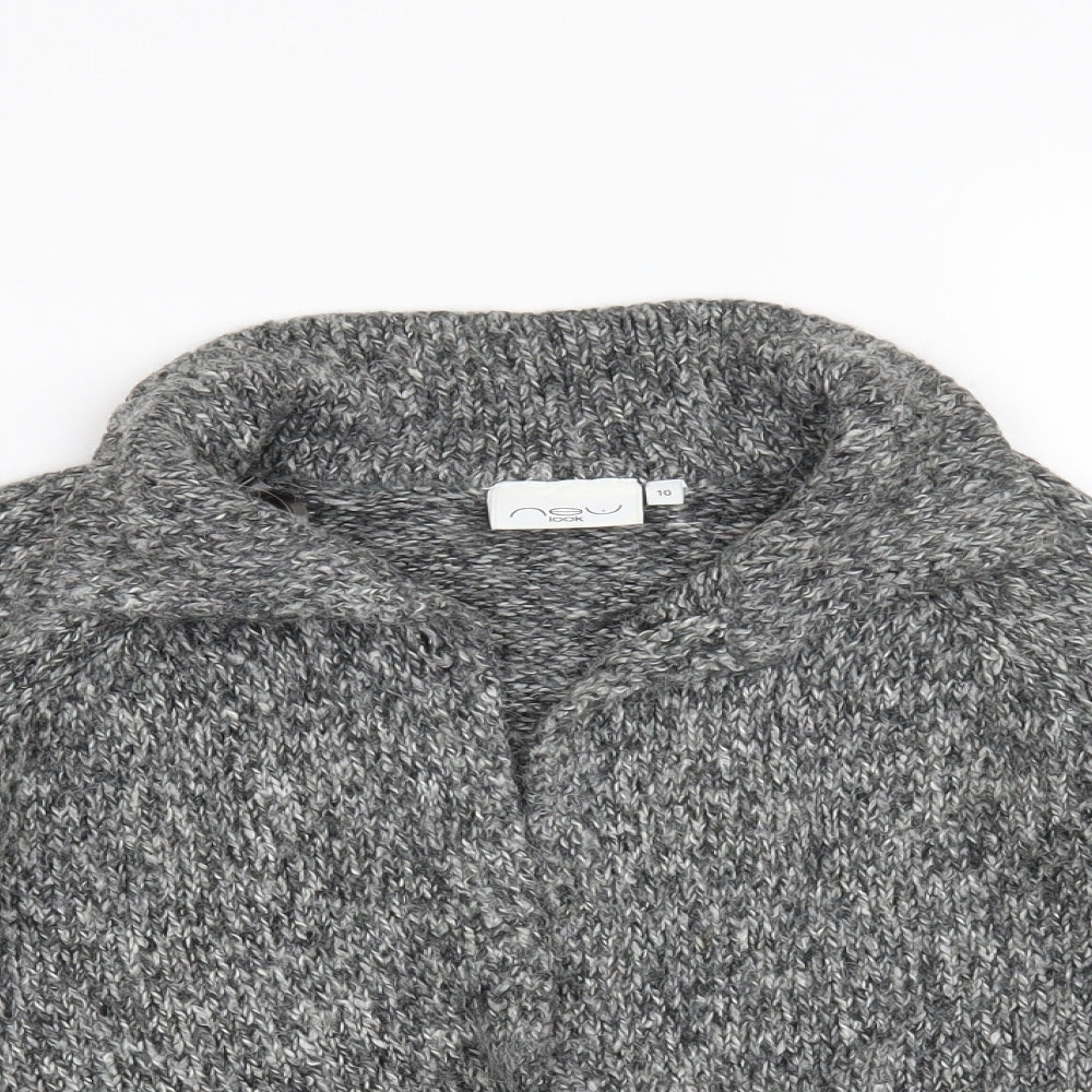 New Look Womens Grey   Cardigan Jumper Size 10