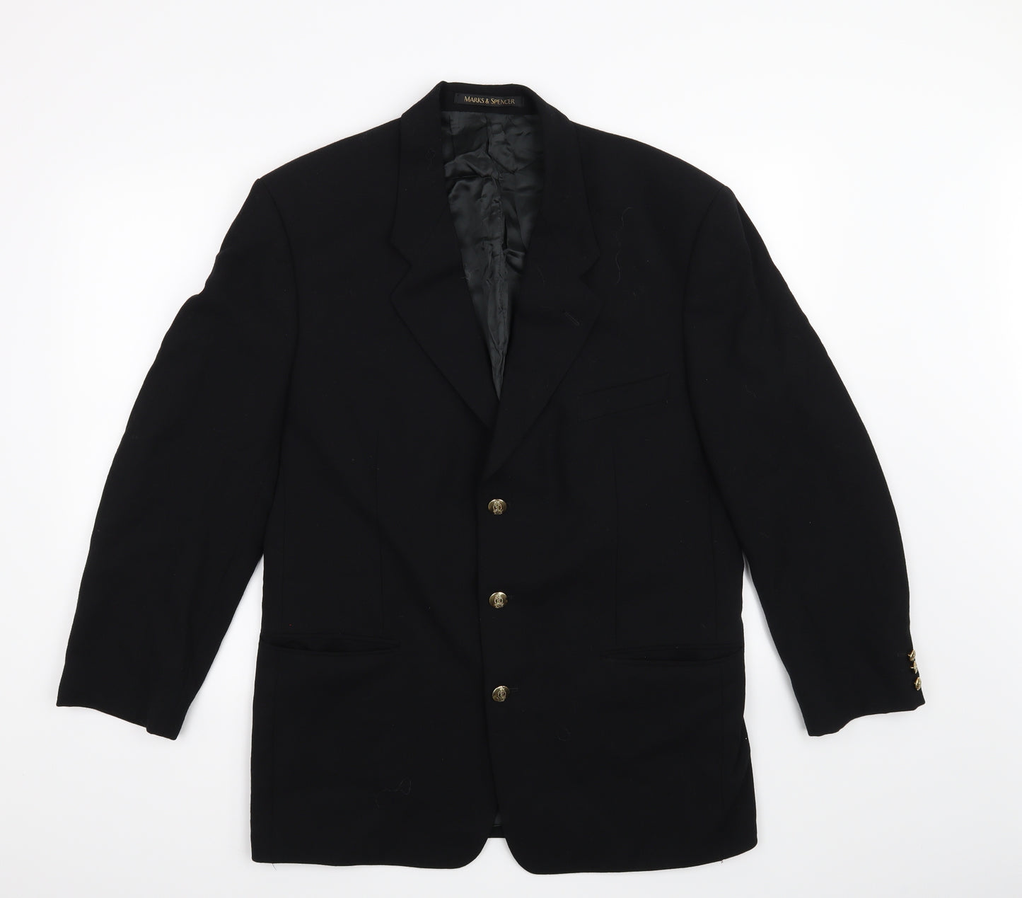 Marks and Spencer Mens Black   Jacket Blazer Size 40