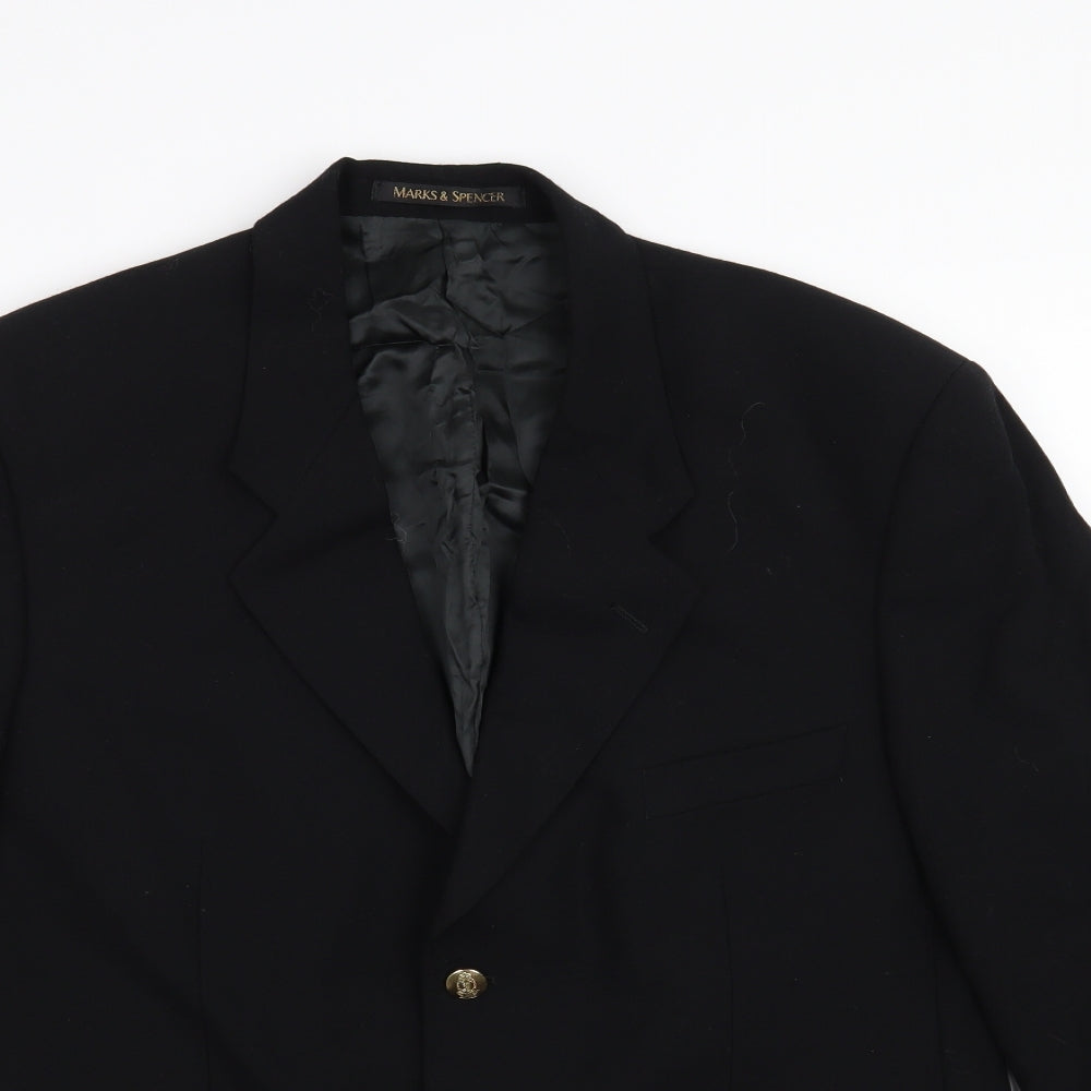 Marks and Spencer Mens Black   Jacket Blazer Size 40