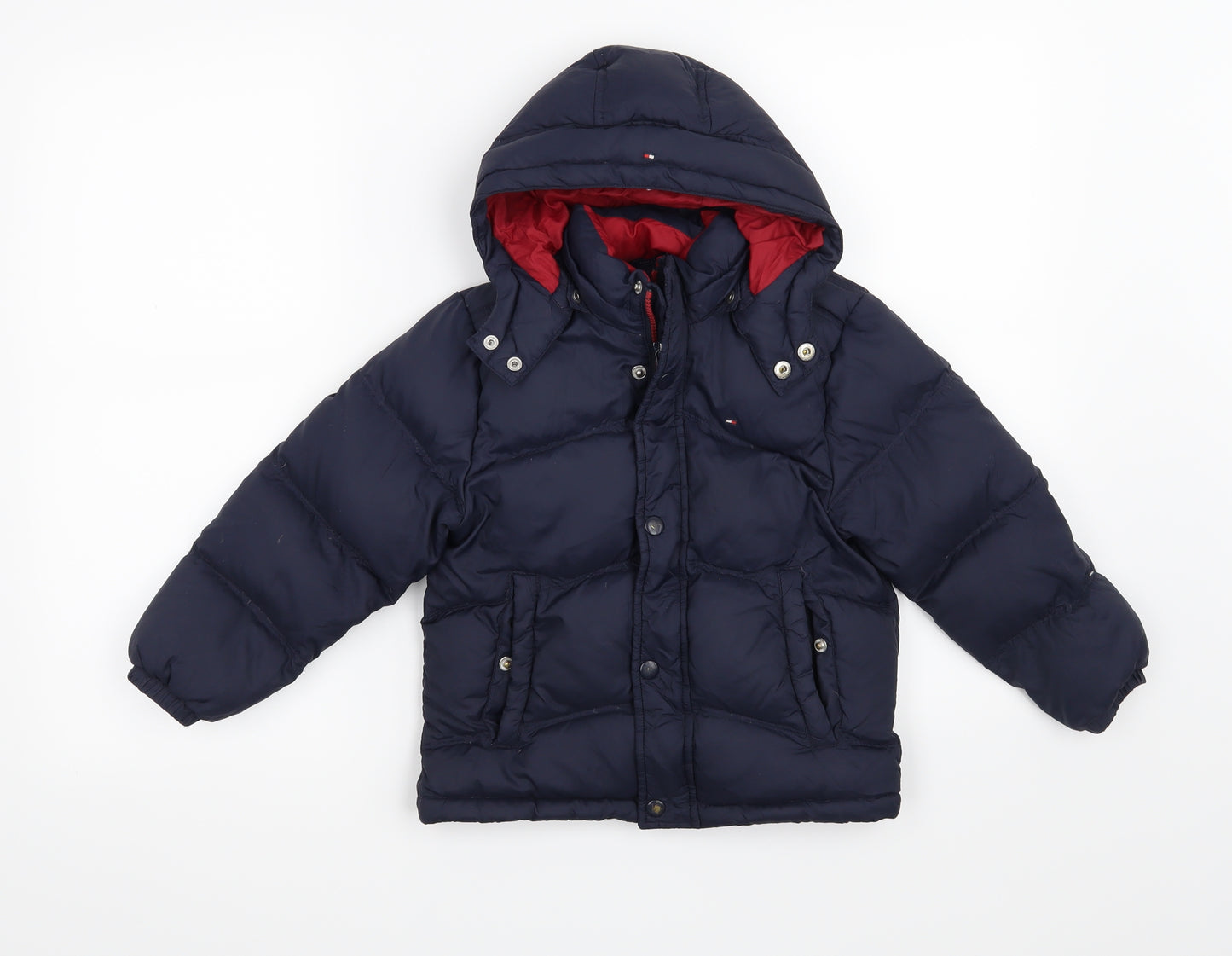 Tommy Hilfiger Boys Blue   Overcoat Coat Size 6 Years