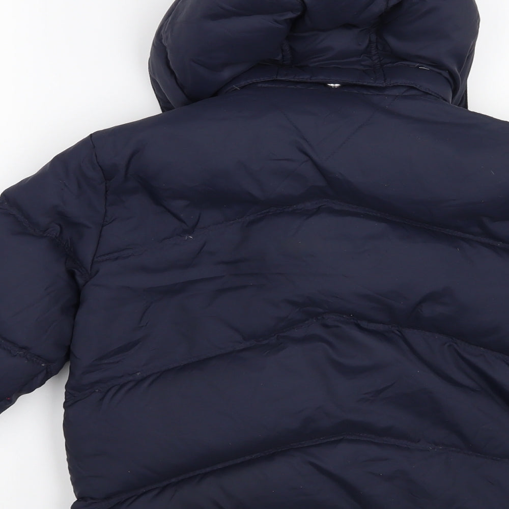 Tommy Hilfiger Boys Blue   Overcoat Coat Size 6 Years