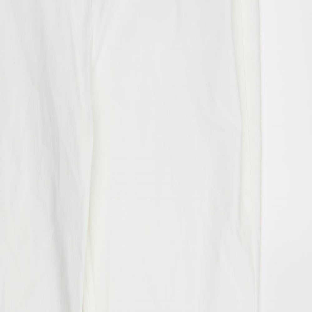 Marks and Spencer Womens White   Straight Jeans Size 16 L31 in