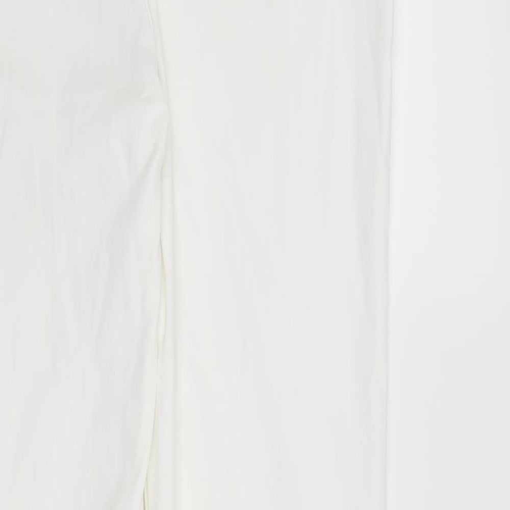 Marks and Spencer Womens White   Straight Jeans Size 16 L31 in