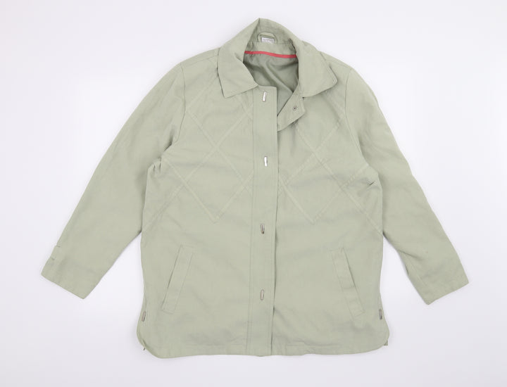 Damart Womens Green Jacket Size 16