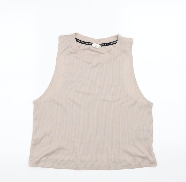 H&M Womens Beige Basic Blouse Size M