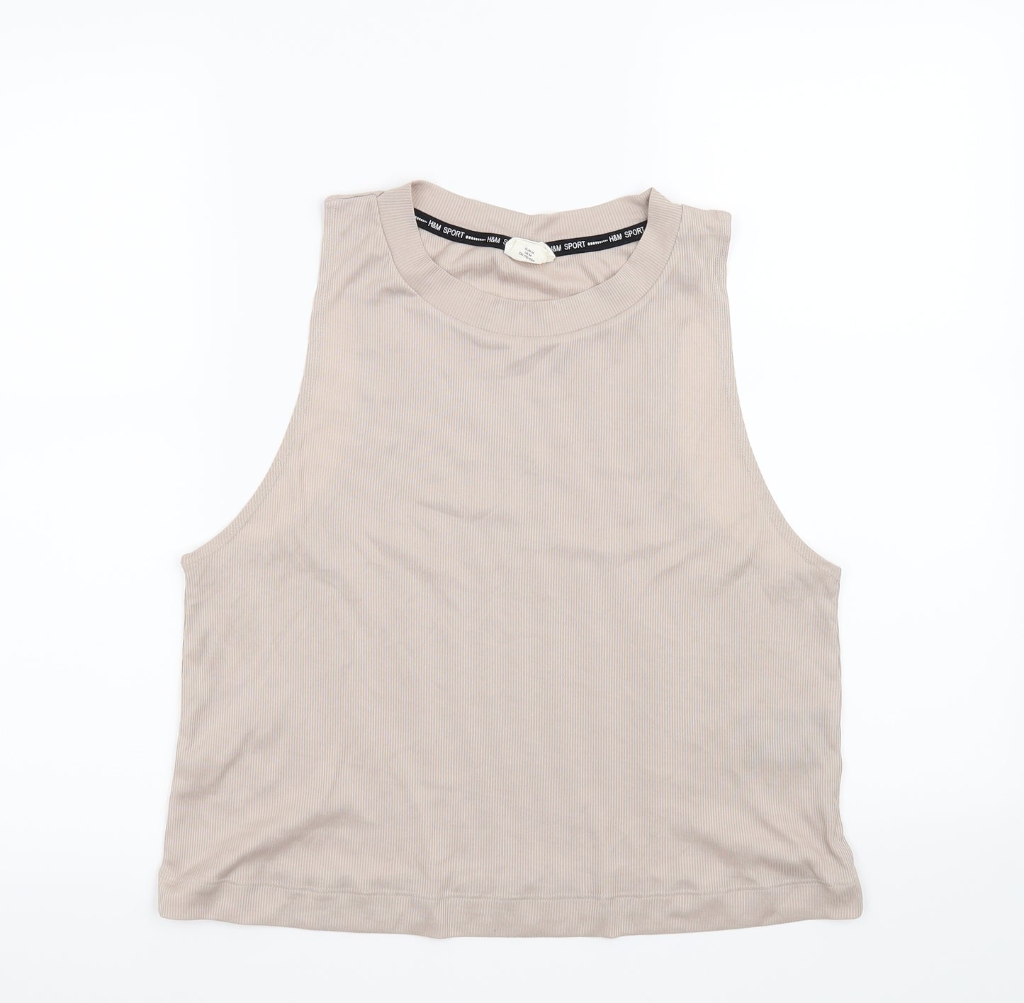 H&M Womens Beige   Basic Blouse Size M