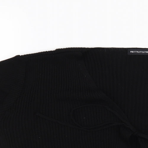 Pretty Little Thing Womens Black   Cardigan Jumper Size M