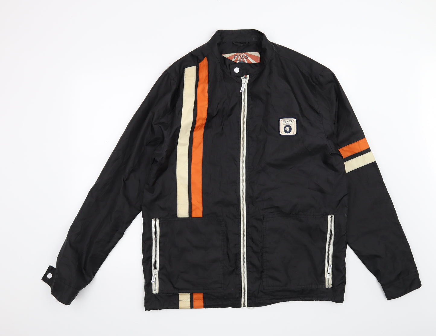 Preworn Mens Brown Striped  Jacket  Size XL