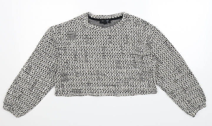 New Look Girls Grey  Knit Pullover Jumper Size 14-15 Years