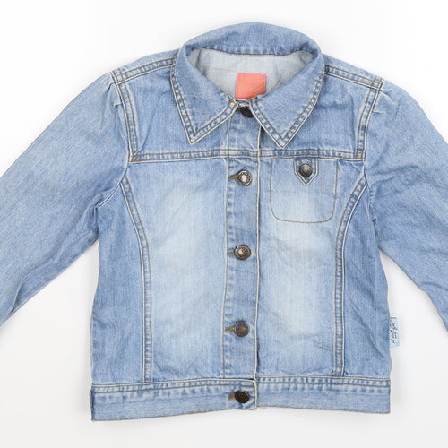 Annie Thornton Girls Blue  Denim Jacket  Size 6 Years