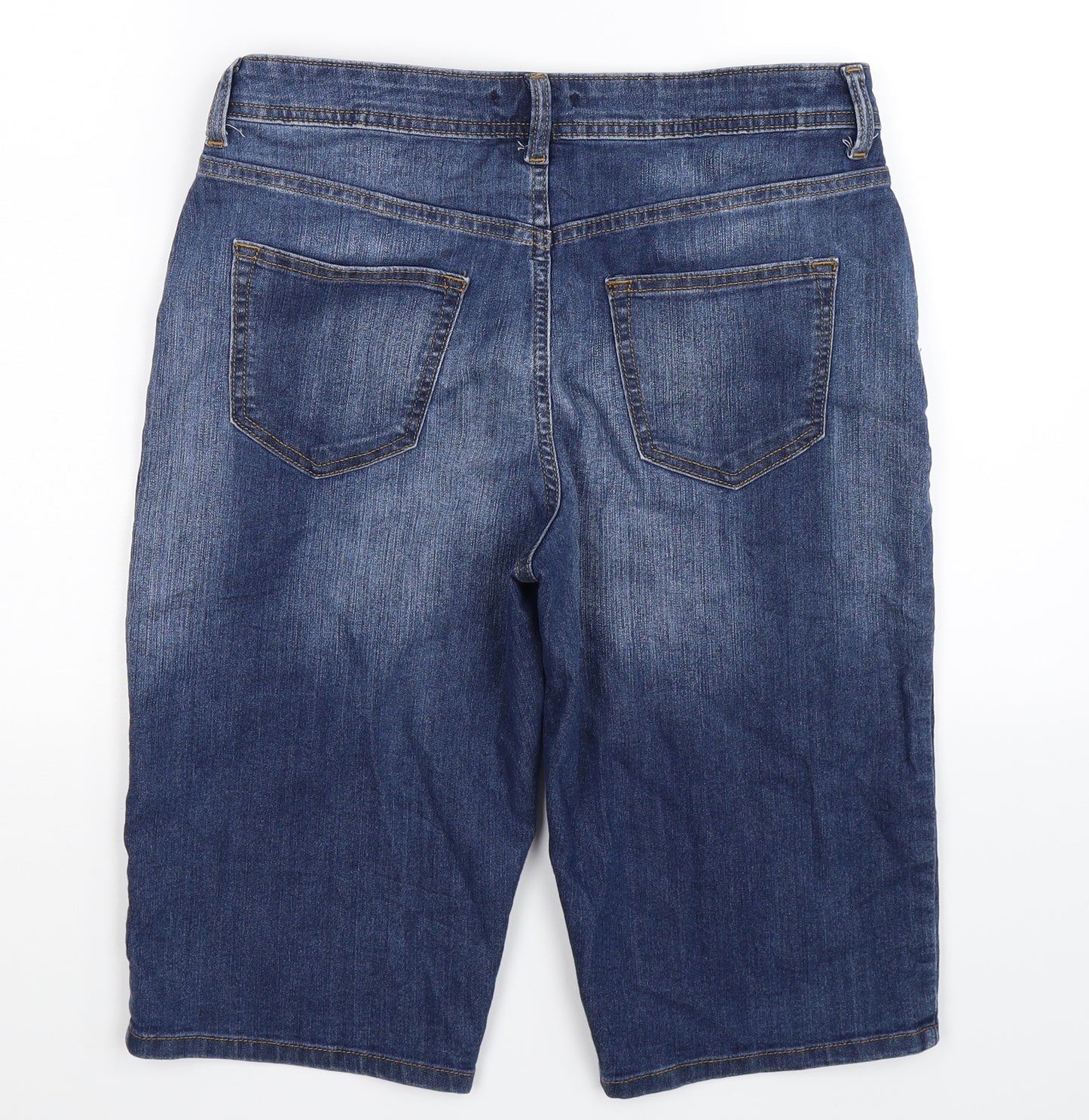 TU Womens Blue  Denim Bermuda Shorts Size 12