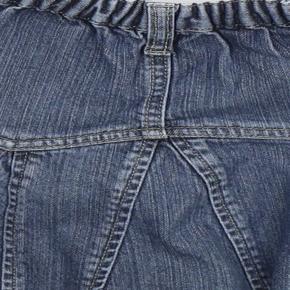 Monsoon Girls Blue  Denim Pleated Skirt Size 5-6 Years