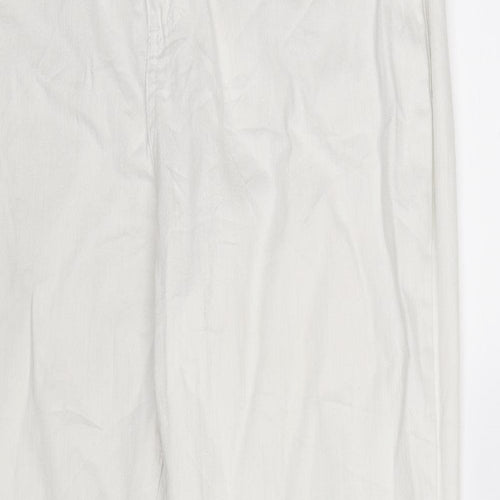 Per Una Womens White  Denim Bootcut Jeans Size 14 L30 in
