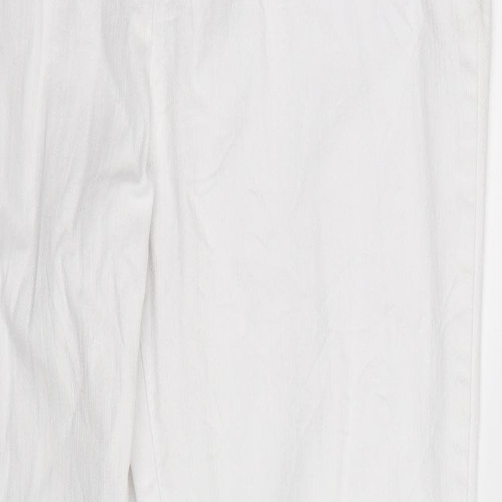 Per Una Womens White  Denim Straight Jeans Size 12 L30 in