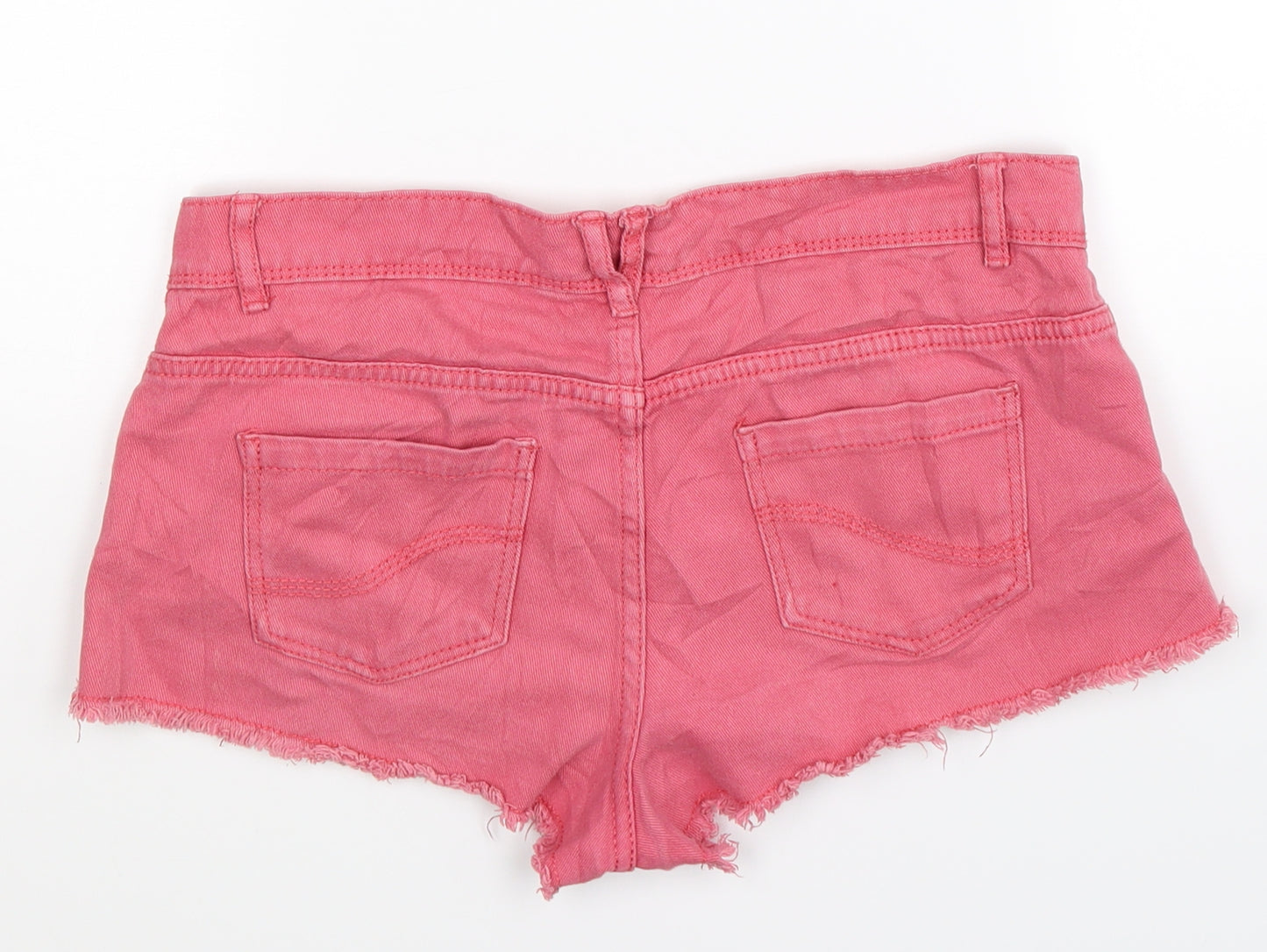 Denim Co Womens Pink  Denim Hot Pants Shorts Size 10