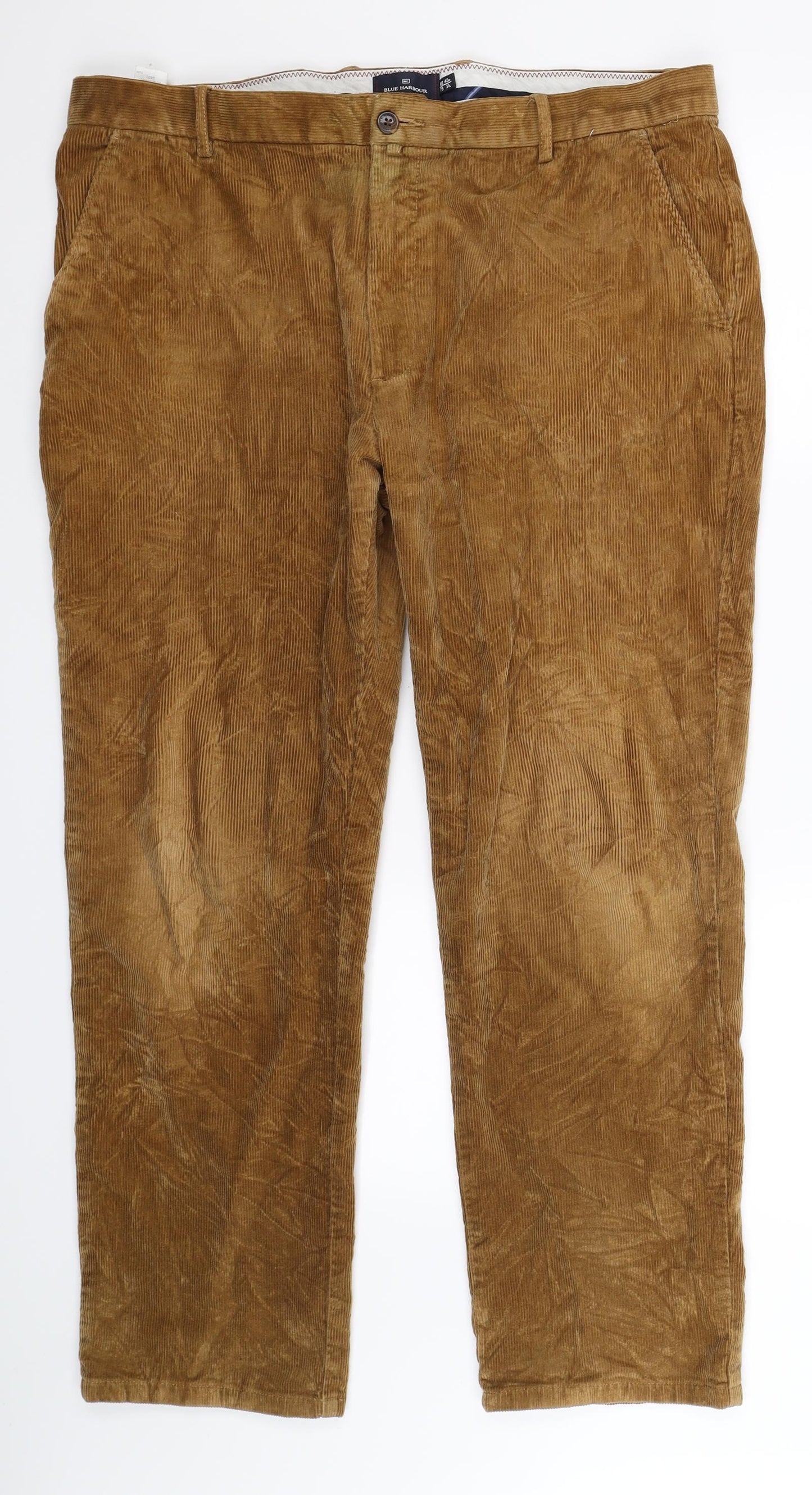 Blue Harbour Mens Brown  Corduroy Trousers  Size 40 L31 in