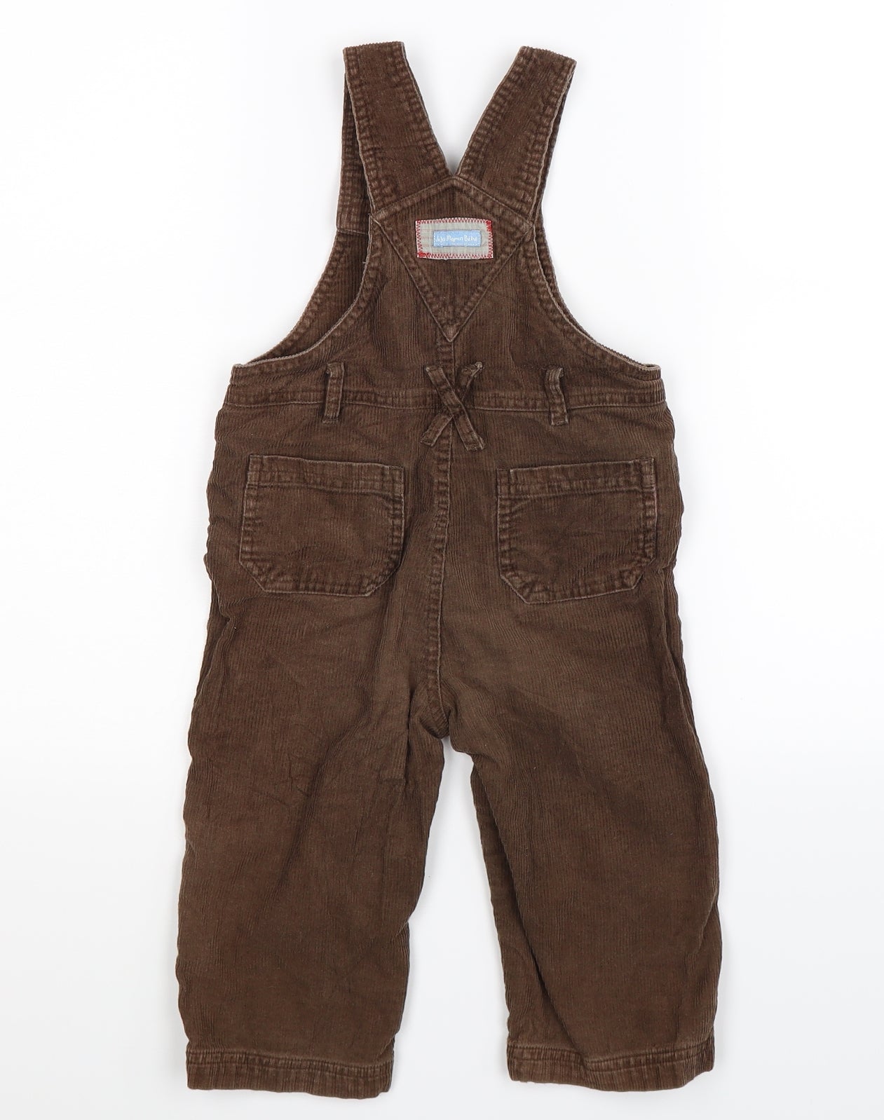 JoJo Maman Bébé Baby Brown  Corduroy Dungaree One-Piece Size 18-24 Months