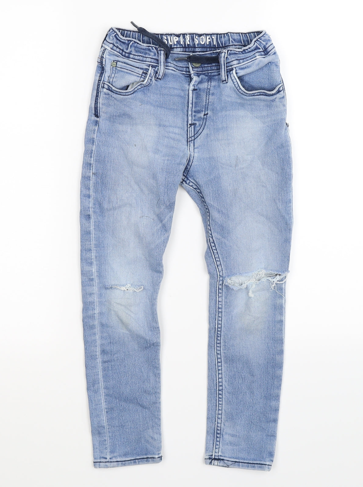 H&M Boys Blue  Denim Jegging Jeans Size 6-7 Years