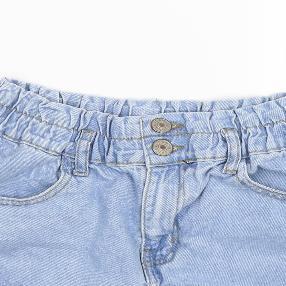 New Look Womens Blue  Denim Hot Pants Shorts Size 14