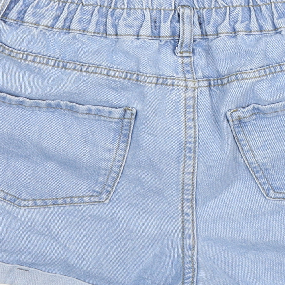 New Look Womens Blue  Denim Hot Pants Shorts Size 14