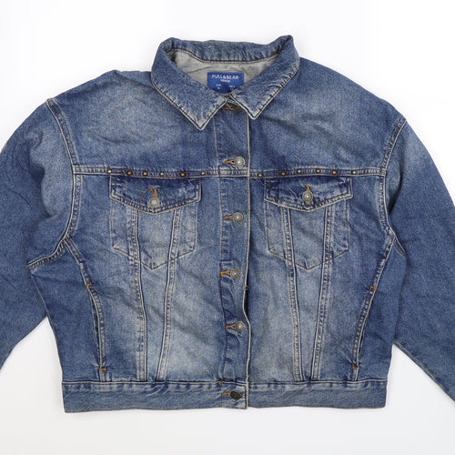 Pull&Bear Womens Blue  Denim Jacket  Size M  - Oversized