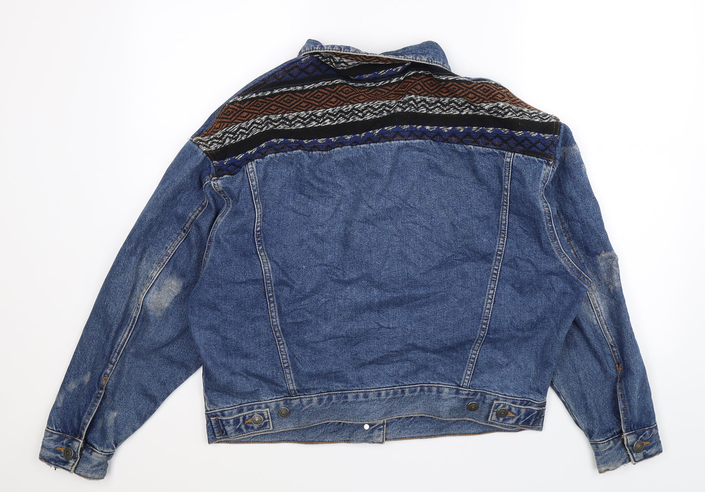 Pull&Bear Womens Blue  Denim Jacket  Size M  - Oversized