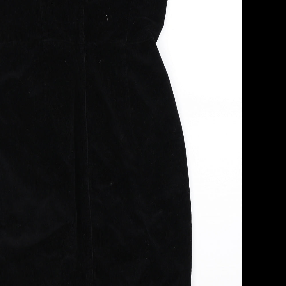 VERO MODA Womens Black  Corduroy Bodycon  Size L