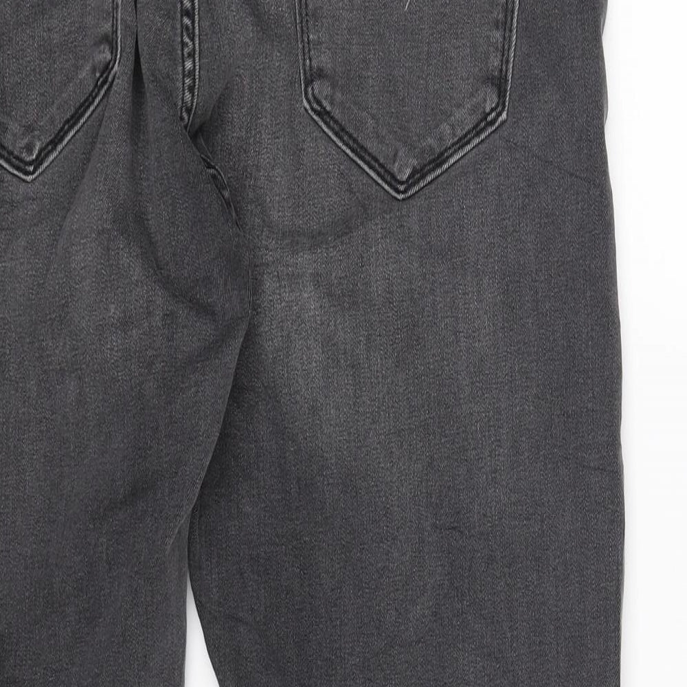 Marks and Spencer Womens Grey  Denim Cropped Jeans Size 36 in L25 in