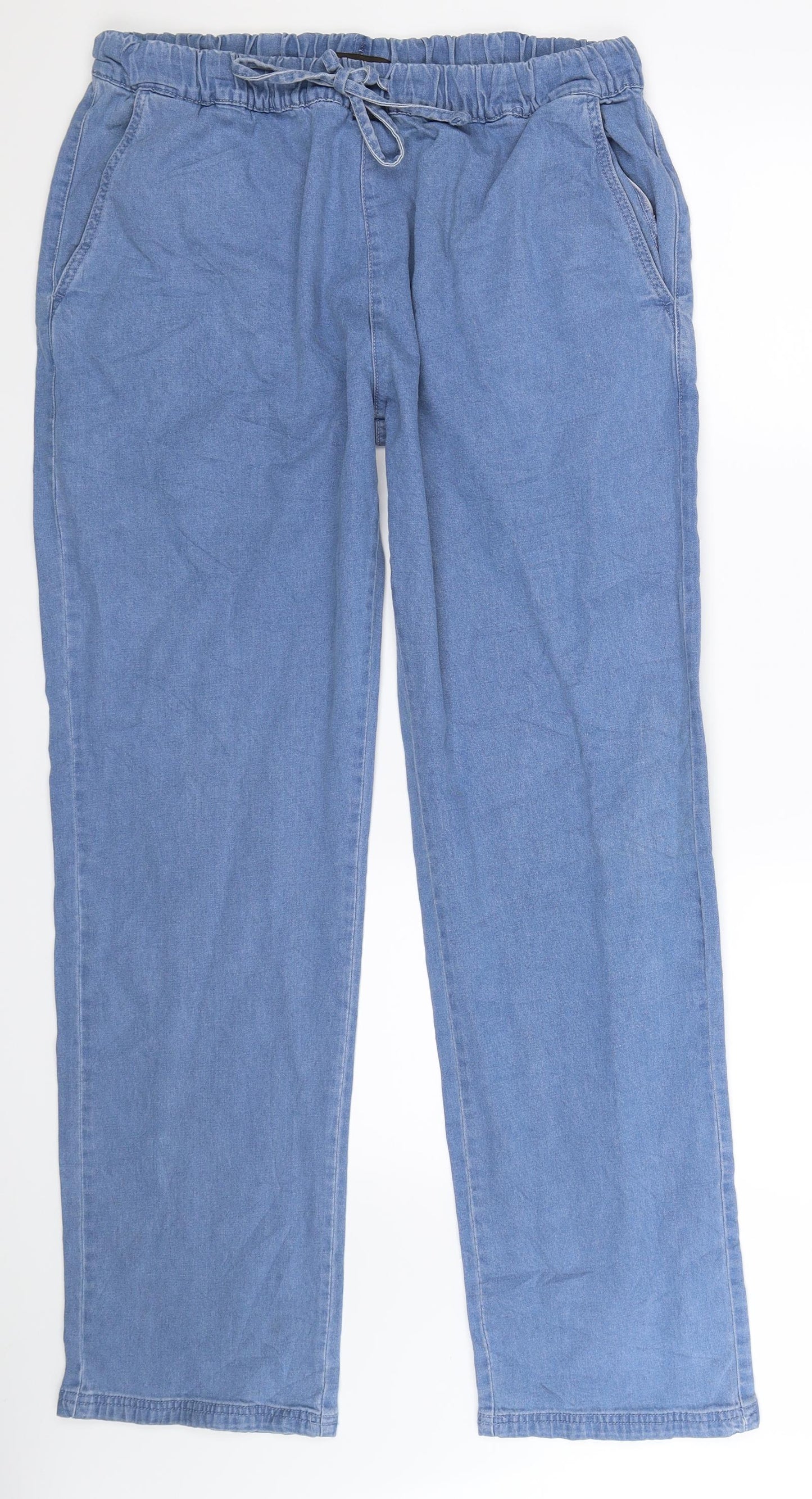Atlas Mens Blue  Denim Bootcut Jeans Size L L34 in