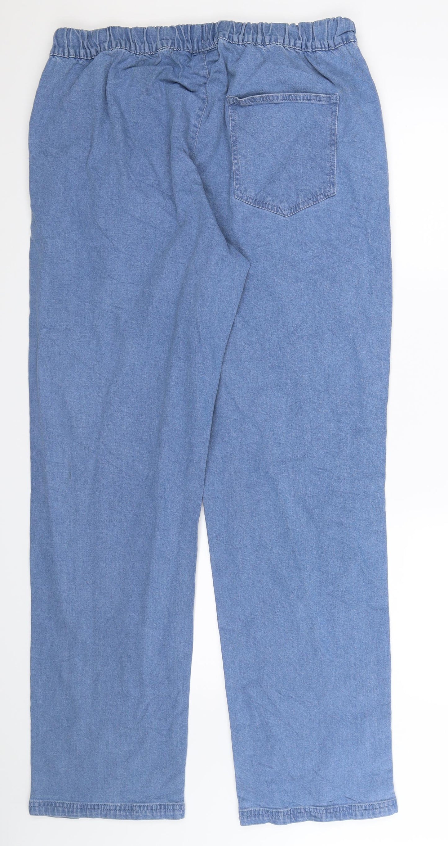 Atlas Mens Blue  Denim Bootcut Jeans Size L L34 in