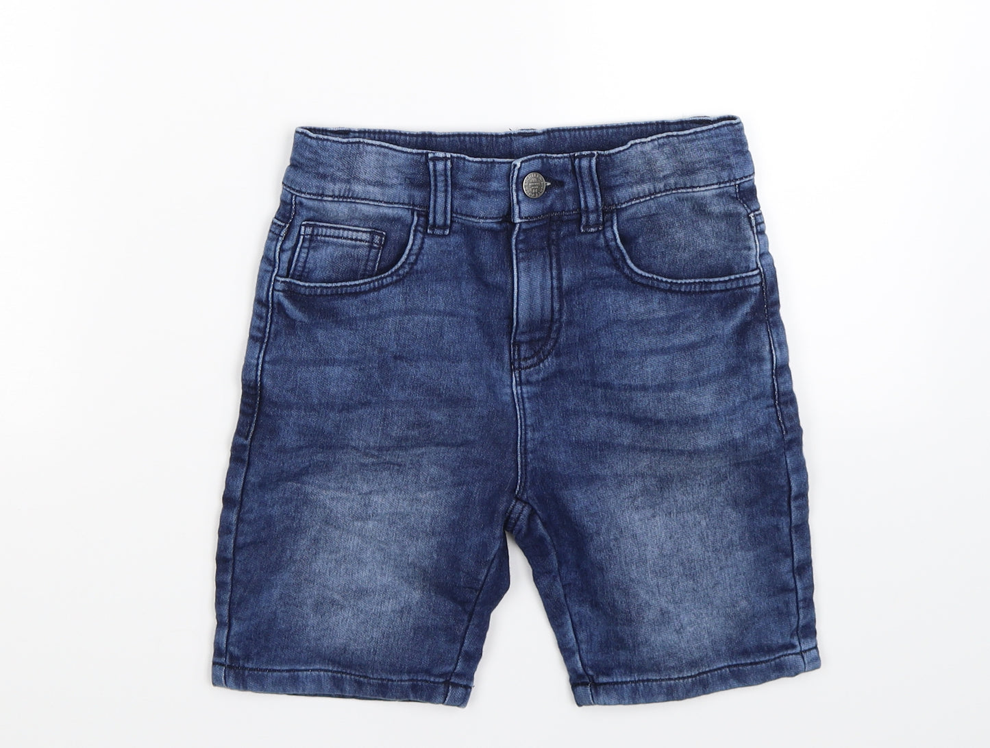 Marks and Spencer Boys Blue  Denim Bermuda Shorts Size 8-9 Years