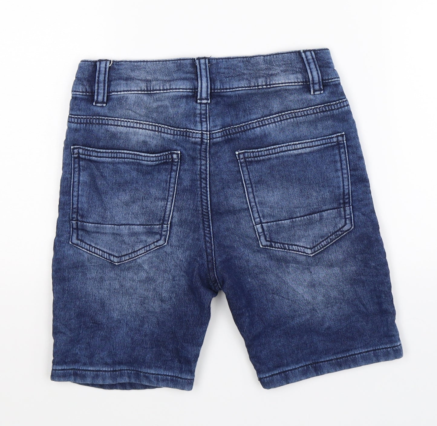Marks and Spencer Boys Blue  Denim Bermuda Shorts Size 8-9 Years