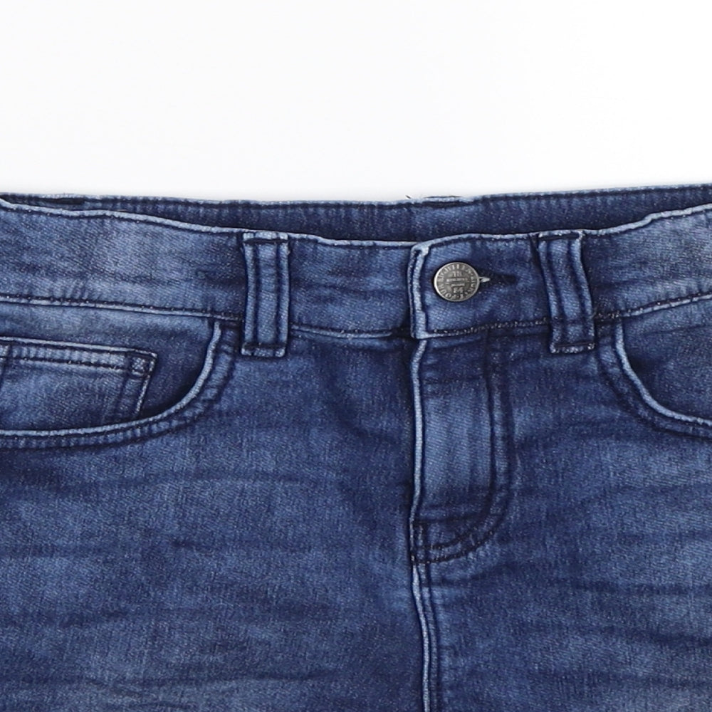 Marks and Spencer Boys Blue  Denim Bermuda Shorts Size 8-9 Years