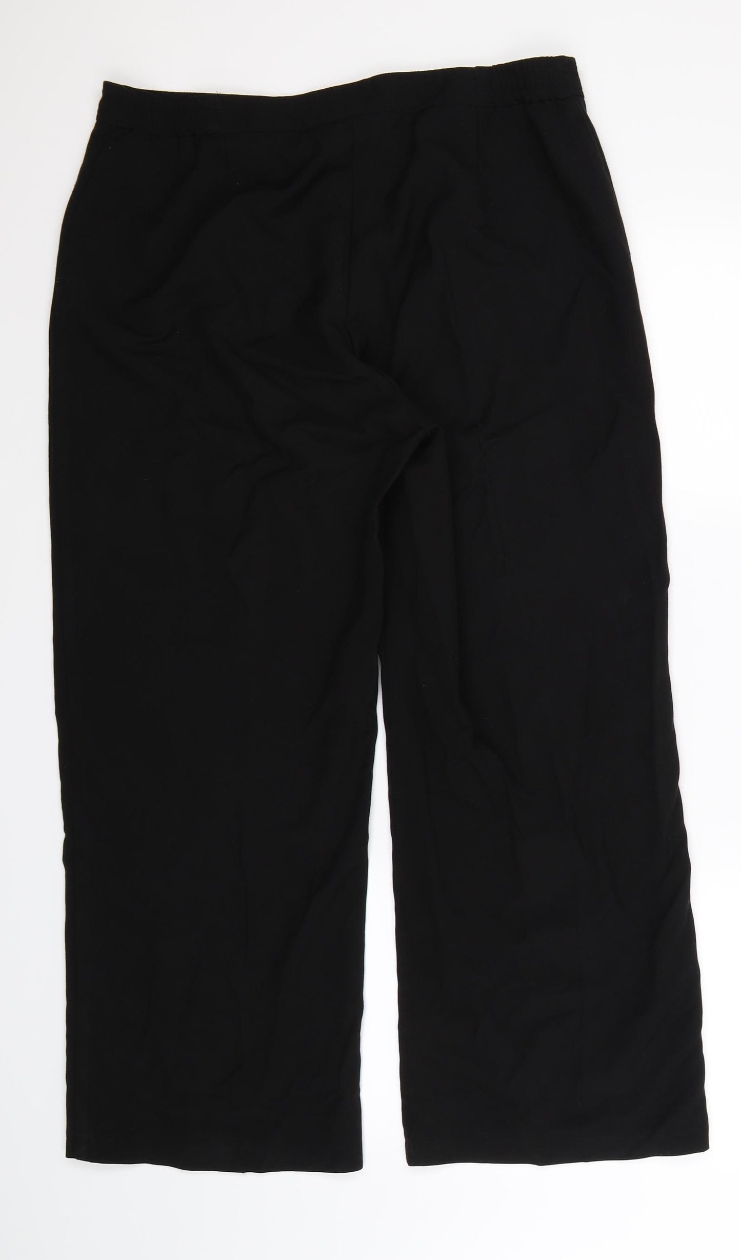 Slimma Womens Black   Trousers  Size 16 L28 in