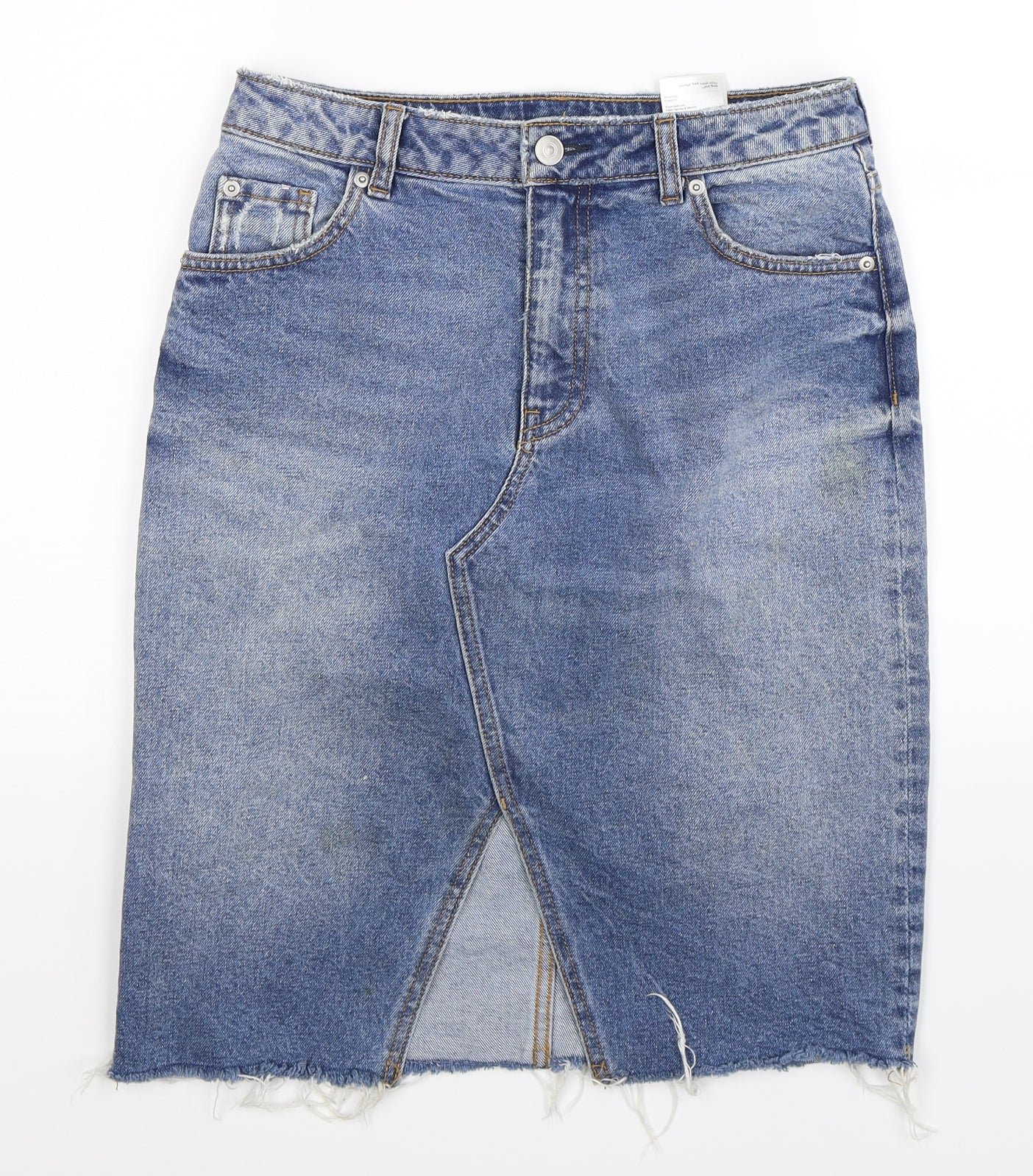 H&M Womens Blue  Denim Straight & Pencil Skirt Size 10