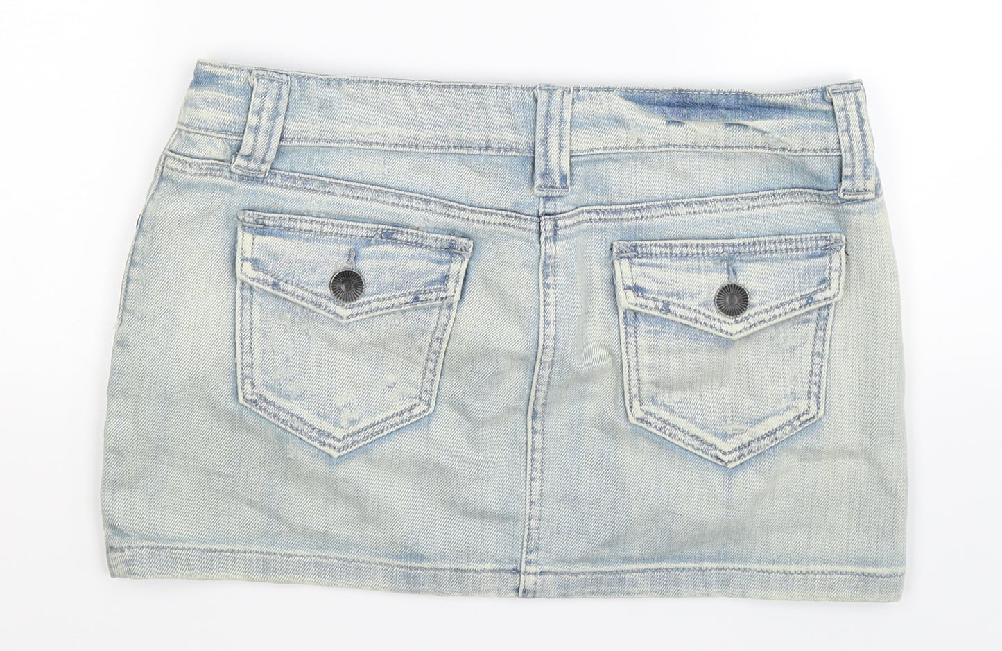 Preworn Womens Blue  Denim Mini Set Size 32 in