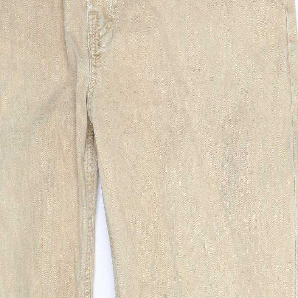 Gap Mens Beige  Denim Straight Jeans Size 38 L32 in