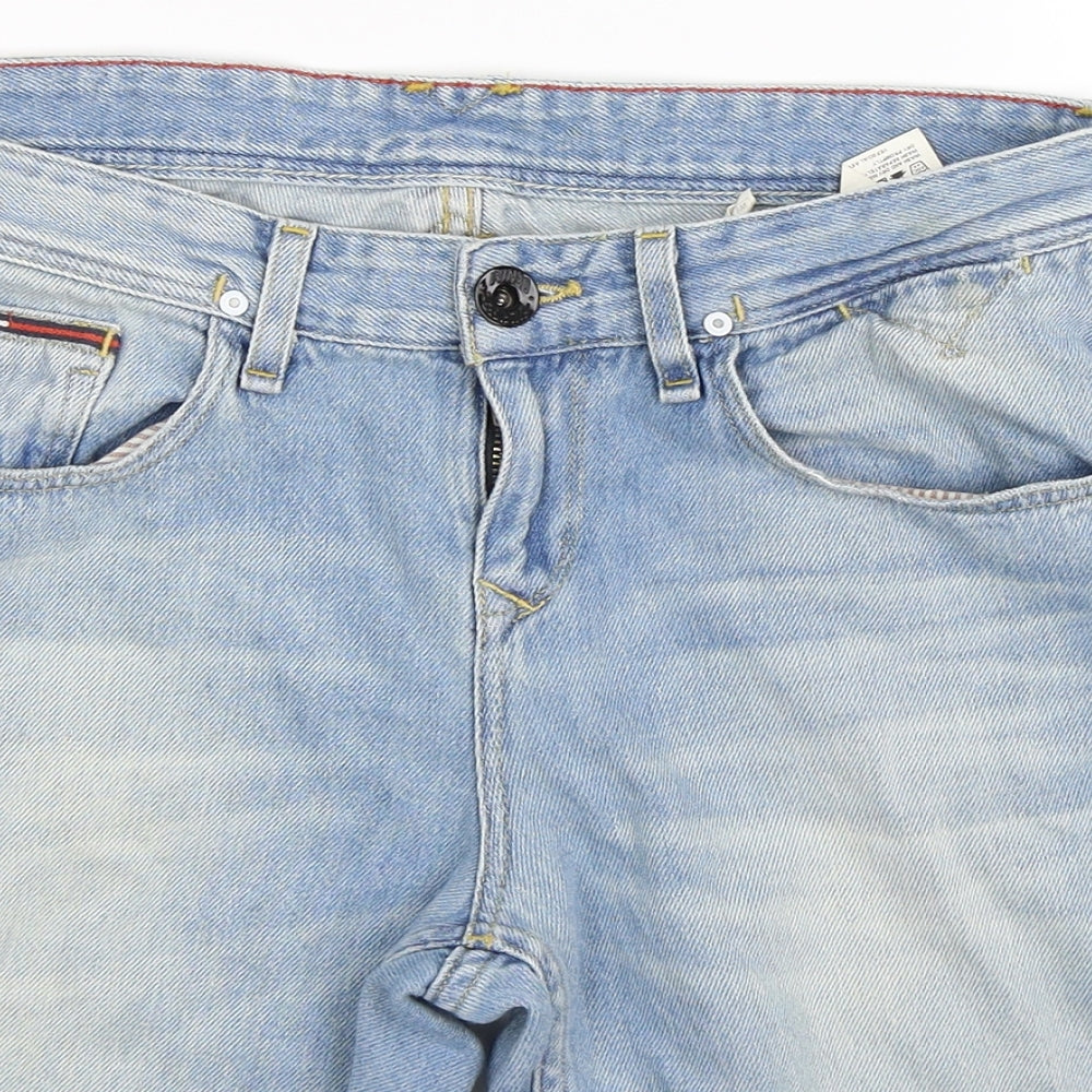 Tommy Hilfiger Womens Blue  Denim Bermuda Shorts Size 32 in