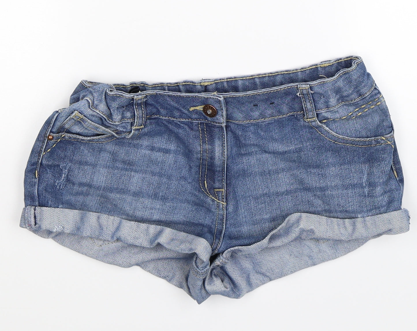George Girls Blue  Denim Hot Pants Shorts Size 12-13 Years