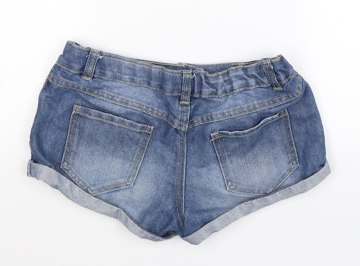 George Girls Blue  Denim Hot Pants Shorts Size 12-13 Years