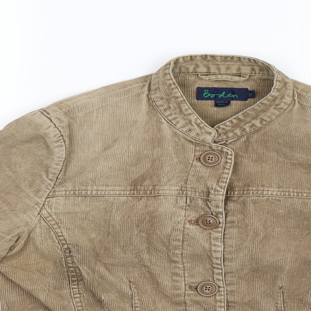 Boden Womens Beige  Corduroy Jacket  Size 14