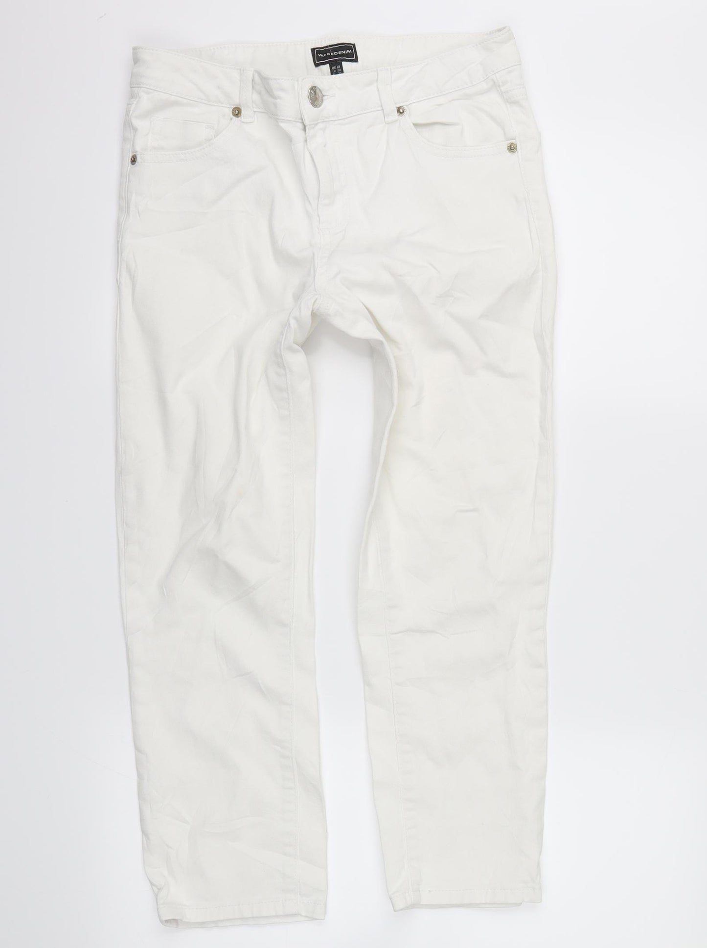 waredenim Womens White   Straight Jeans Size 10 L23 in