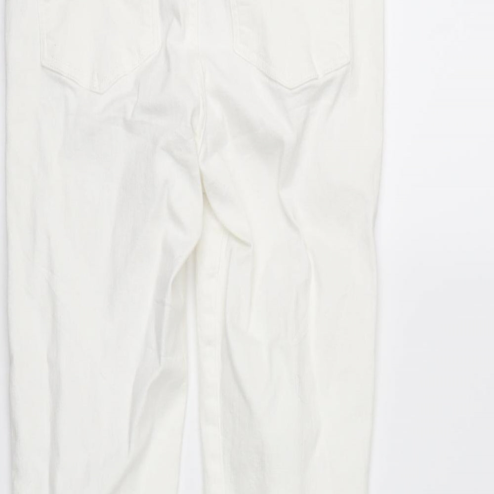Topshop Womens White   Skinny Jeans Size 32 in L24 in