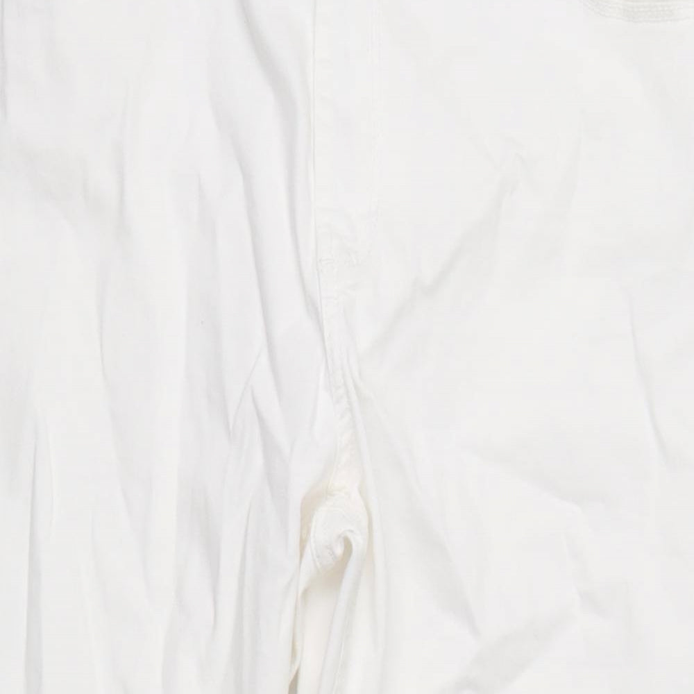 super skinny Womens White   Straight Jeans Size 16 L20 in