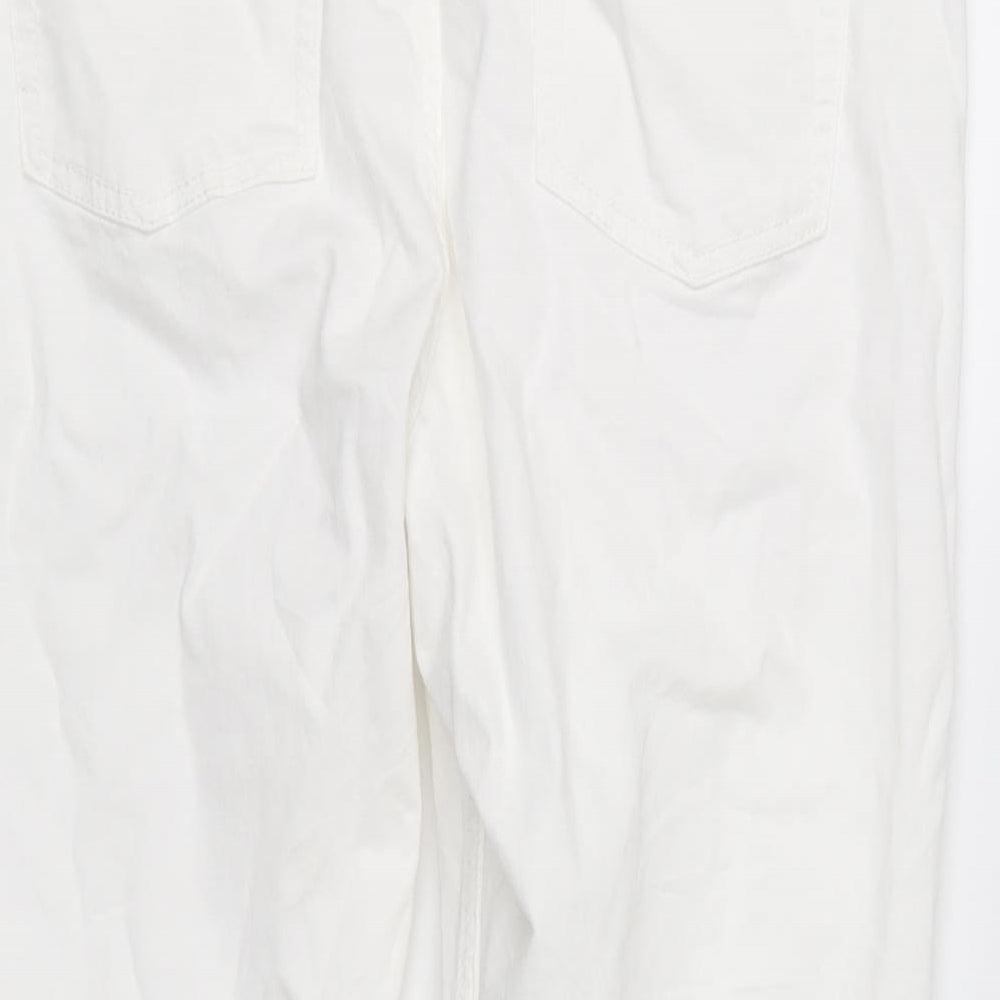 super skinny Womens White   Straight Jeans Size 16 L20 in