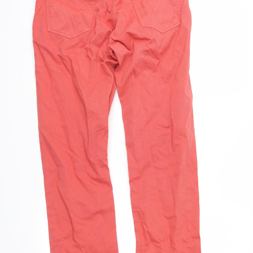 Massimo Dutti Womens Red   Straight Jeans Size 12 L30 in
